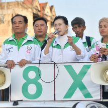 “ปวีณา” ลุยหาเสียงโค้งสุดท้าย ช่วยผู้สมัคร สส.กทม. เขตสายไหม ออเงิน อ้อนขอโอกาสเข้าสภาฯ ผลักดันกฎหมาย ข่มขืน ฆ่าโหด โทษประหารชีวิต