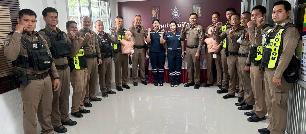 บุรีรัมย์ ติวเข้มตำรวจบ้านด่าน เสริมทักษะปฐมพยาบาลเบื้องต้น CPR