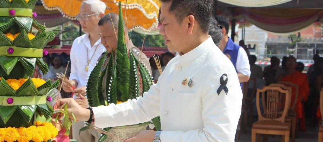 ร้อยเอ็ด ประกอบพิธียกเสาเอก-เสาโท วิหารวัดท่าสะแบง