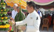 ร้อยเอ็ด ประกอบพิธียกเสาเอก-เสาโท วิหารวัดท่าสะแบง