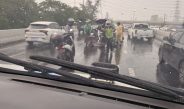 ระทึก! ฟ้าผ่ากลางสะพานยกระดับรัชวิภา หนุ่มขี่ จยย. ฝ่าสายฝนบาดเจ็บสาหัส