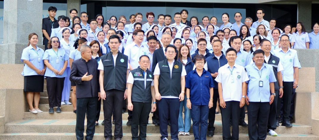 ลพบุรี รัฐมนตรีว่าการกระทรวงสาธารณสุข (ท่านพัฒนา พร้อมพัฒพัฒน์) ตรวจเยี่ยมหน่วยบริการโรงพยาบาลโคกสำโรง จังหวัดลพบุรี