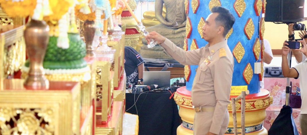 ลพบุรี คณะกรรมการขับเคลื่อน “หมู่บ้านรักษาศีล 5” หนกลาง ลงพื้นที่ตรวจเยี่ยม บ้านสะแกราบ หมู่ที่ 9 ตำบลสะแกราบ อำเภอโคกสำโรง จังหวัดลพบุรี