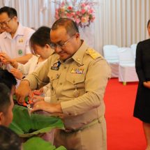 ร้อยเอ็ด พิธีอุปสมบทภายใต้โครงการ บำบัดฟื้นฟูผู้กระทำความผิด คืนคนดี สู่สังคม